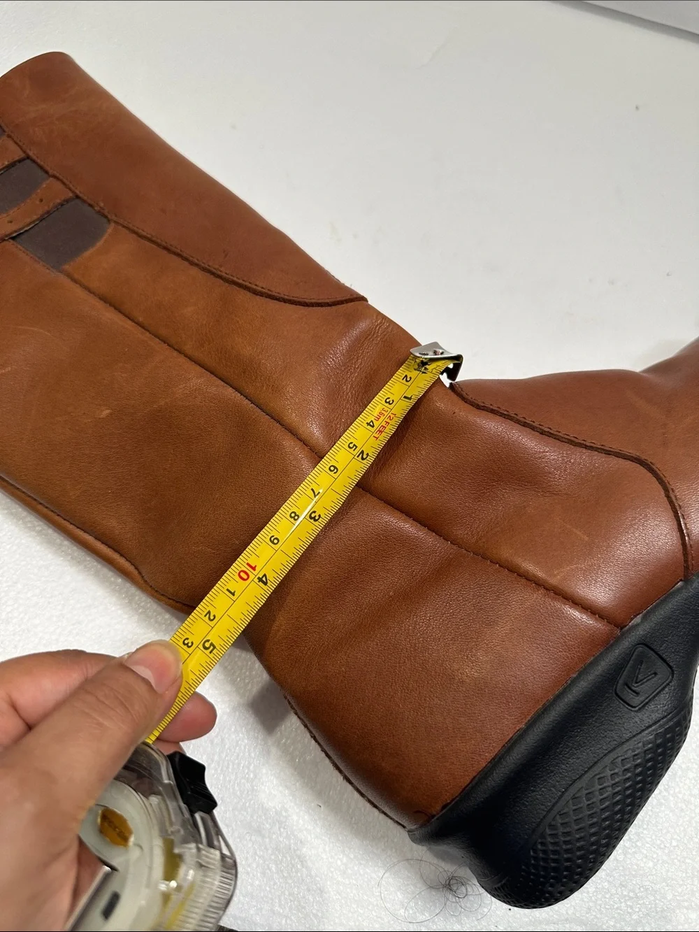 Keen  bern baby Bern Brown Leather boots with Buckle Detail size 9